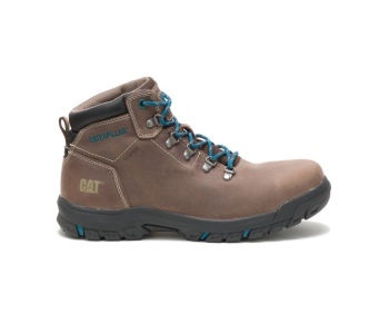 Caterpillar Work Boots South Africa Mae Steel Toe Waterproof Brown - Cat Boots For Women - RQ7039521